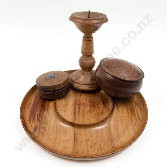 Four Pieces of Assorted Woodware