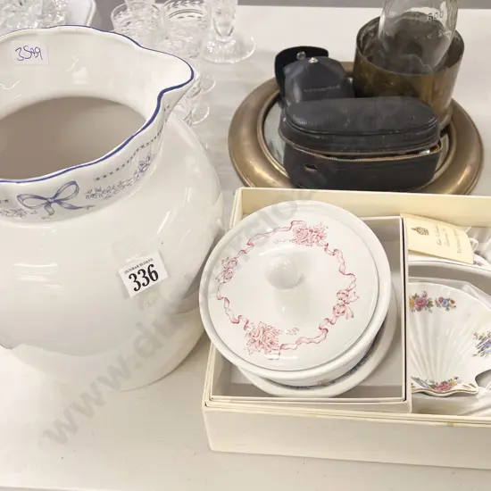 Boxed Victoria Secret Bathroom Set Together With Large Laura Ashley Jug etc