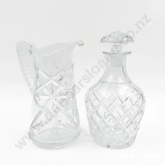 Crystal Decanter and Jug