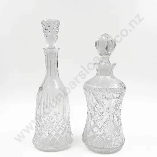 Two Crystal Decanters
