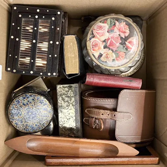 Qty of Assorted Trinket Boxes Etc
