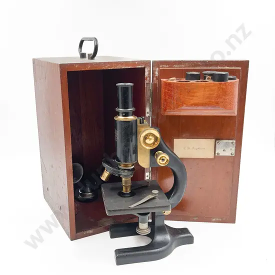 Cased Vintage Microscope