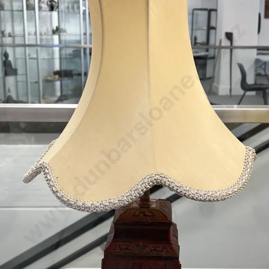 Asian Metal Table Lamp