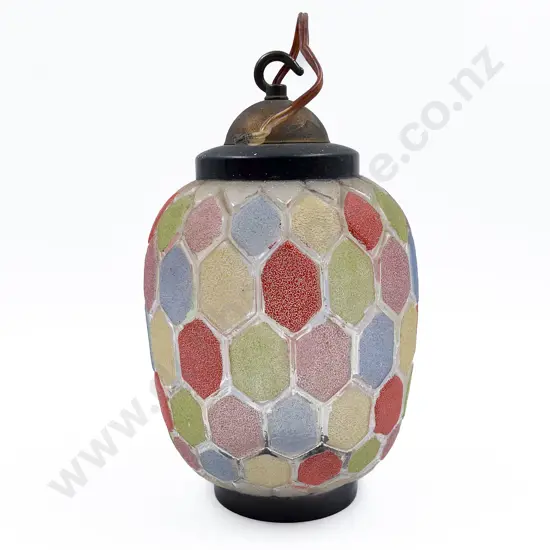 Vintage Glass Pendant Light