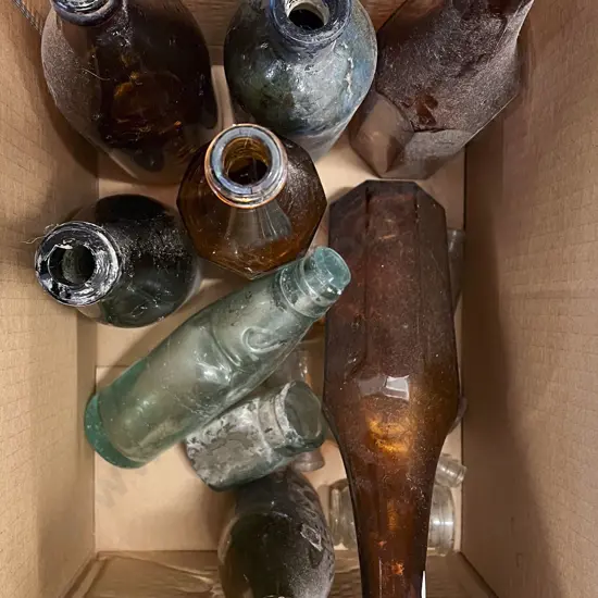 Qty of Assorted Vintage Bottles