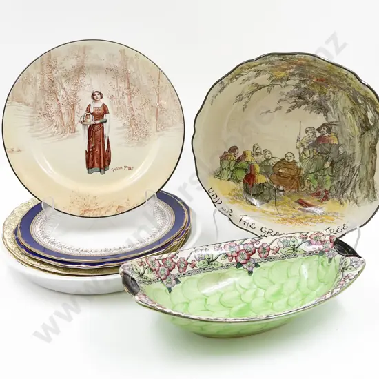 Qty of Assorted Plates and Dishes Including RD and Maling