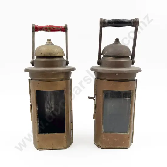 Pair of Vintage Copper and Brass Lamps
