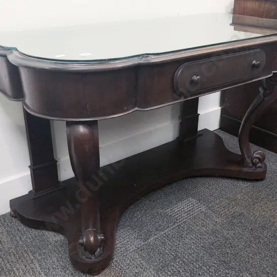 Victorian Mahogany Single Drawer Hall Table