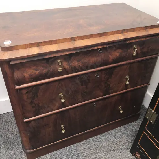 Mahogany Three Drawer Chest