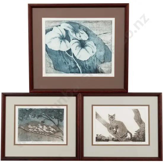 Barbara Hefford - Three Etchings