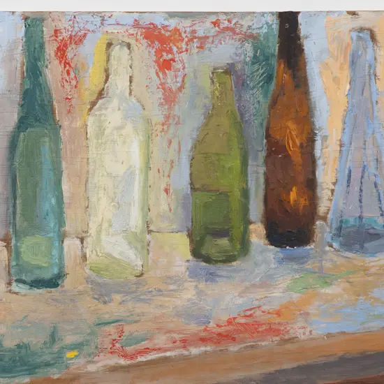 Unknown Artist - Still Life with Bottles (unframed)