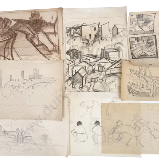 John Weeks (1888 - 1965) - Nine Architectural