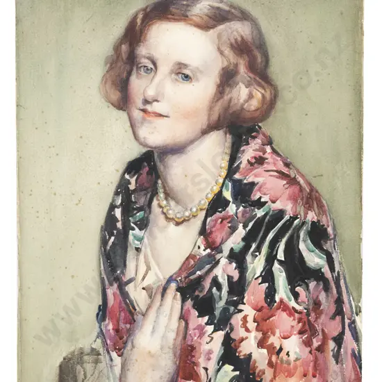 James Fraser Scott (1877 - 1932) - Portrait (unframed) (a/f)