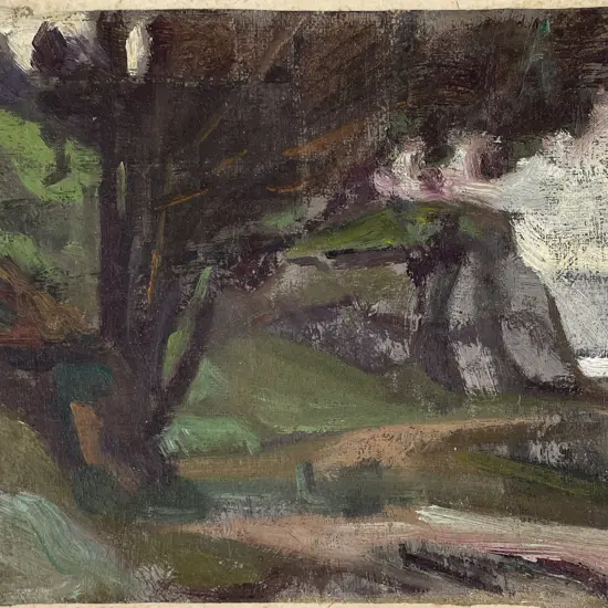 James Fraser Scott (1877 - 1932) - Coastal Landscape (unframed)