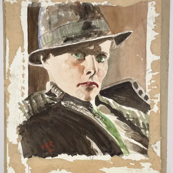 Unknown Artist - Portrait of Katharine Hepburn (unframed)