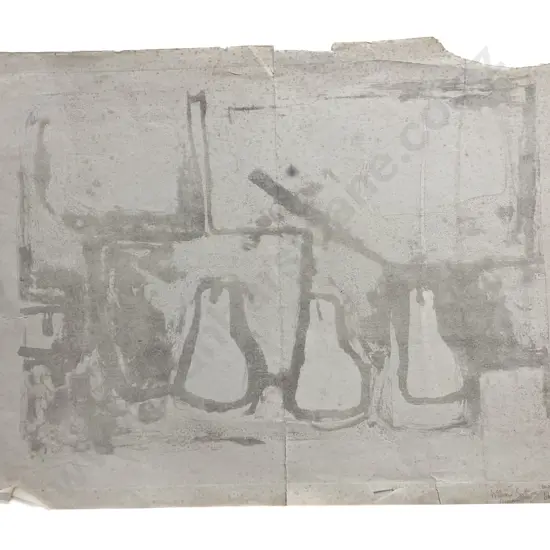 William Scott (1913 - 1989) - Image of Stone Blotting (a/f)