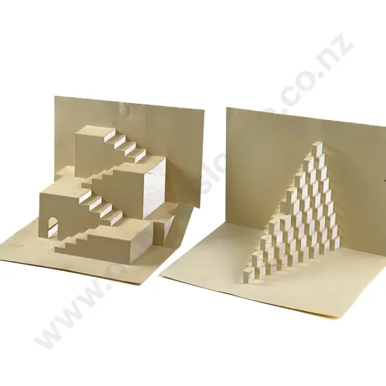 Two Three Dimensional Card Cutouts