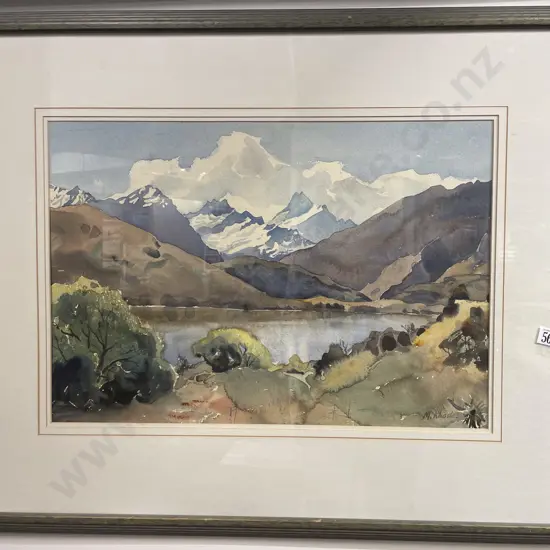 Margaret Rhodes - Mt Aspiring from Glendhu Bay