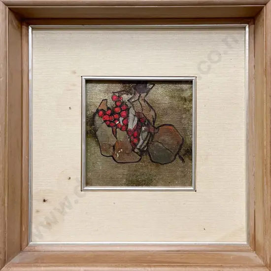 Yuzo Tsuge (b 1925) - Pomegranate - Oil on Canvas