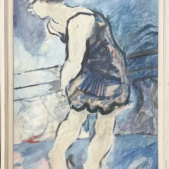 M Reece - Figure Study -Oil on Board