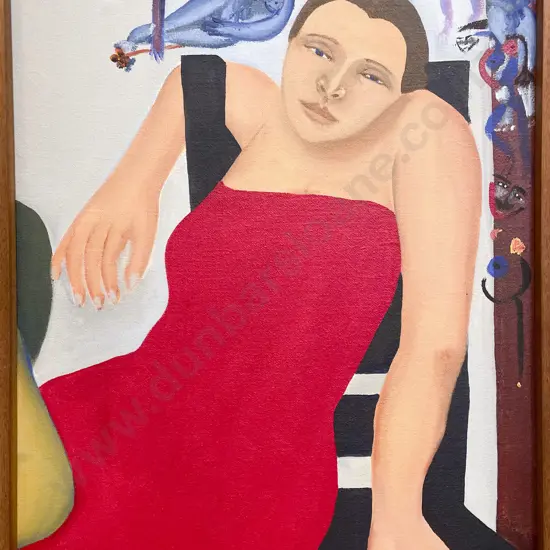 Clare Reilly - Two Minds Pose as Artist and Model - Acrylic on Board