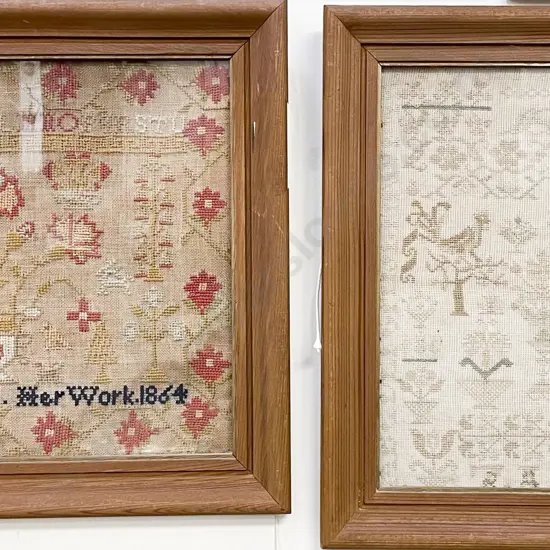 Two Framed Victorian Samplers