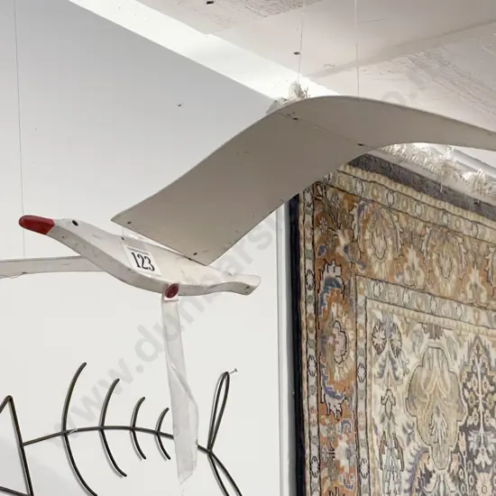 Two Hand Made Articulated Seagulls