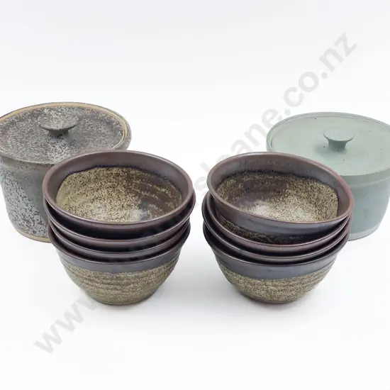 Two Small Lidded Casseroles