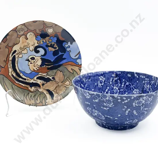 Amstel Plate and Staffordshire B&W Bowl