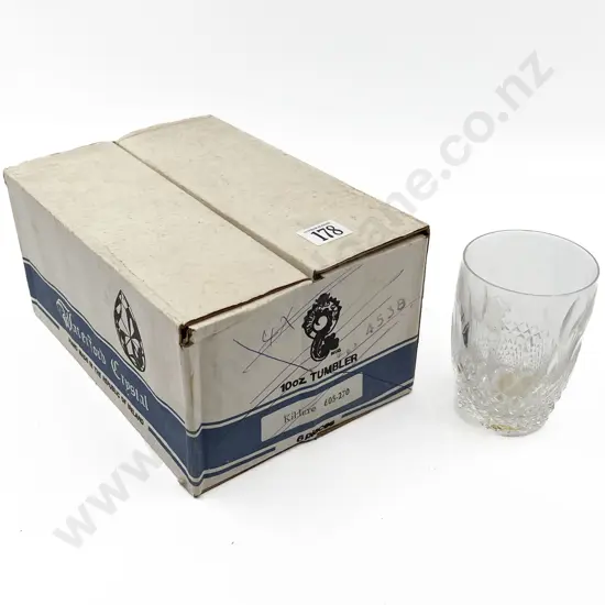 Boxed Six Waterford Colleen Pattern 10oz Tumblers