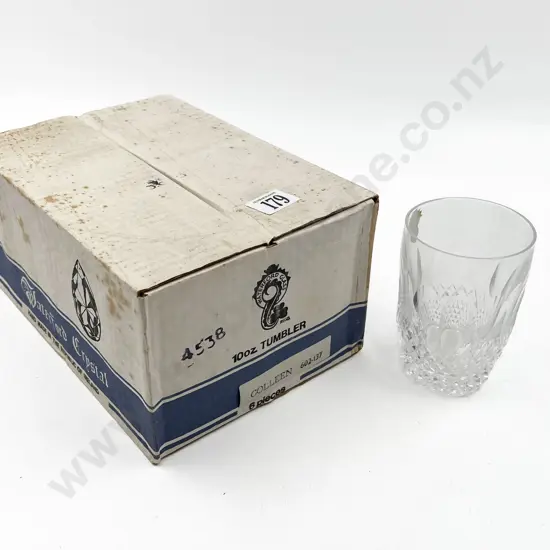 Boxed Six Waterford Colleen Pattern 10oz Tumblers