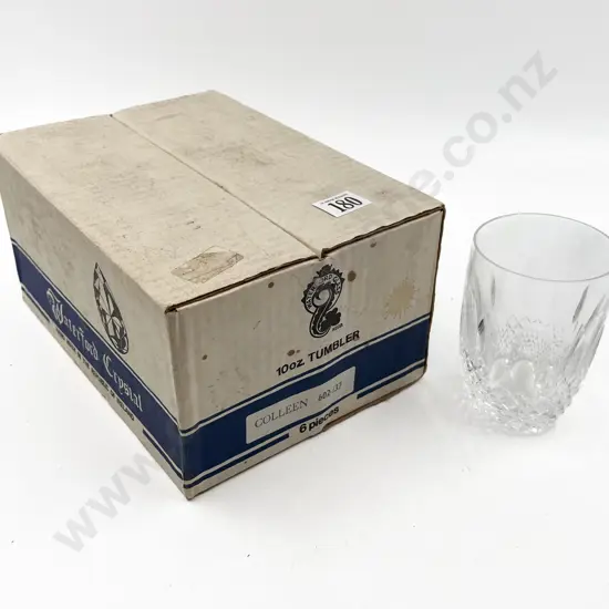 Boxed Six Waterford Colleen Pattern 10oz Tumblers