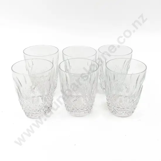 Six Waterford Crystal Colleen Pattern 5oz Tumblers