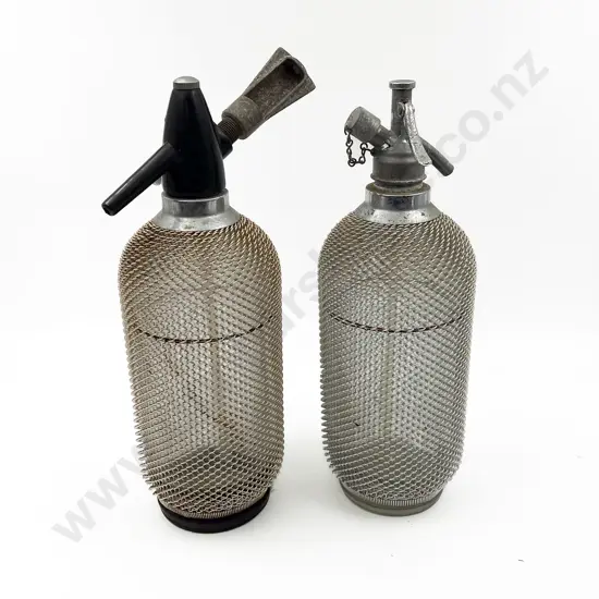 Pair Vintage Soda Syphons