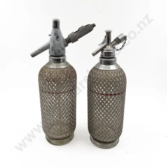 Pair Vintage Soda Syphons