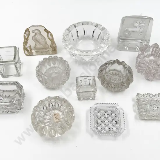 Collection Glass Salts Ornaments & Various