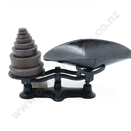 Small Set Victorian Kitchen Scales with Weights