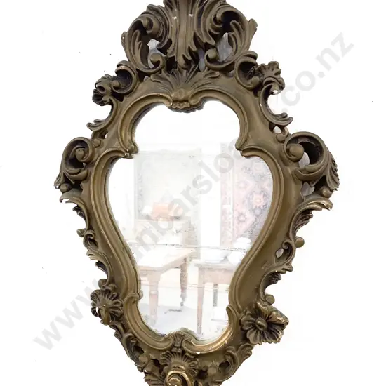 Small Shield Shape Gilt Wall Mirror