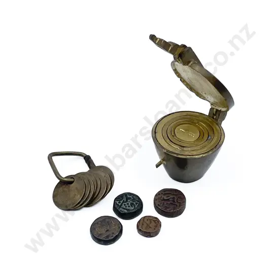 Reproduction Set Brass Bucket Weights