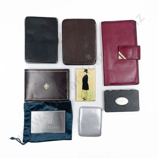 Collection Vintage to Modern Various Wallets and Cigarette Cases (8)