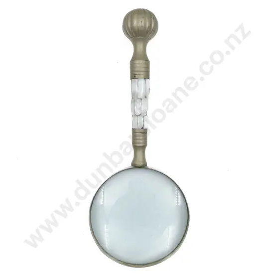 Magnifying Glass with MOP and Brass Handle