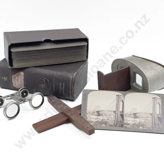 Victorian StereoscopeViewer with Cards & Pocket Viewer