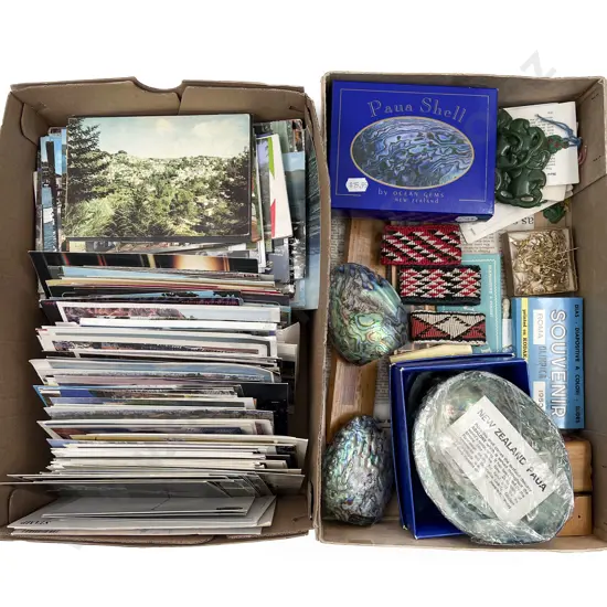 Collection NZ Souvenir Ware & Quantity Various Postcards