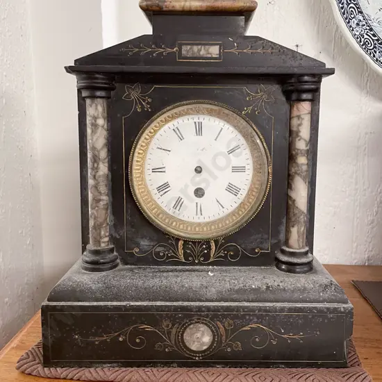 Victorian Slate Mantle Clock