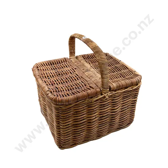 Rattan Cane Woven Picnic Basket