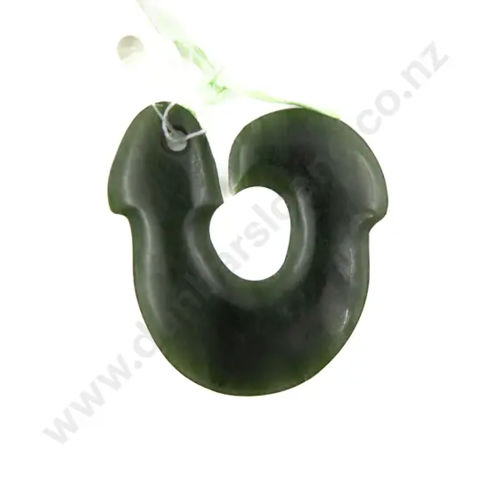 Pounamu Hei Matau (fish hook pendant)