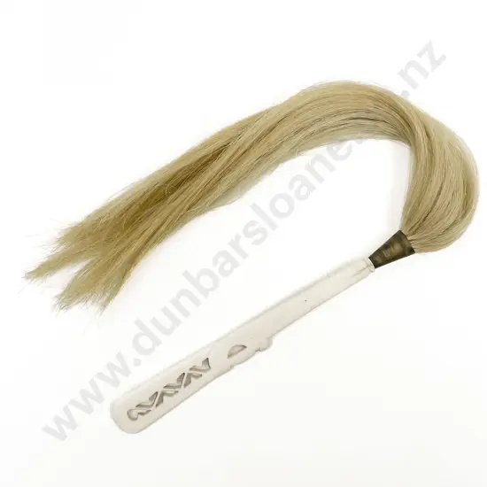 Carved Bone Horse Hair Fly Whisk