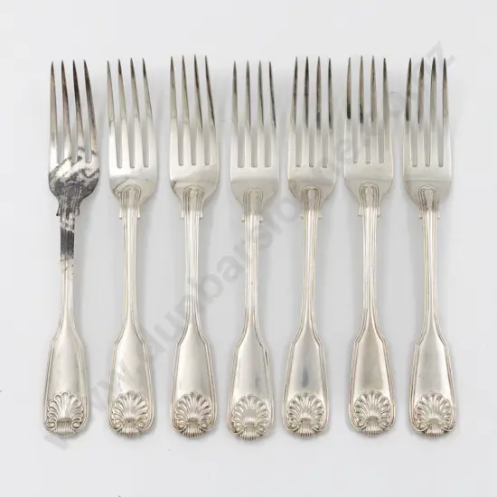 Set Of 7 Vict S/S Table Forks