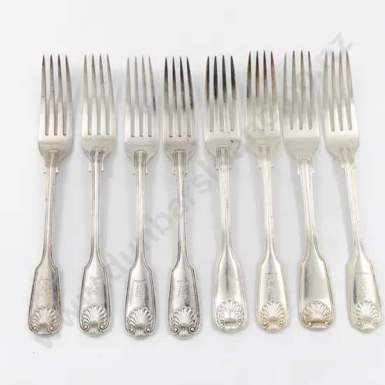 Composed Set Of 8 Vict S/S Table Forks