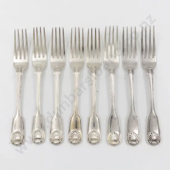 Composed Set Of 8 Vict S/S Dessert Forks